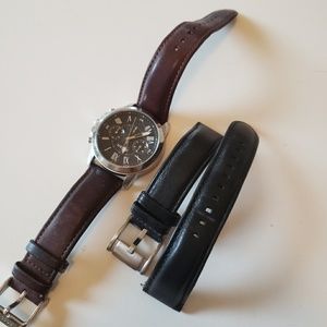 FOSSIL Brown&Silver&Black watch